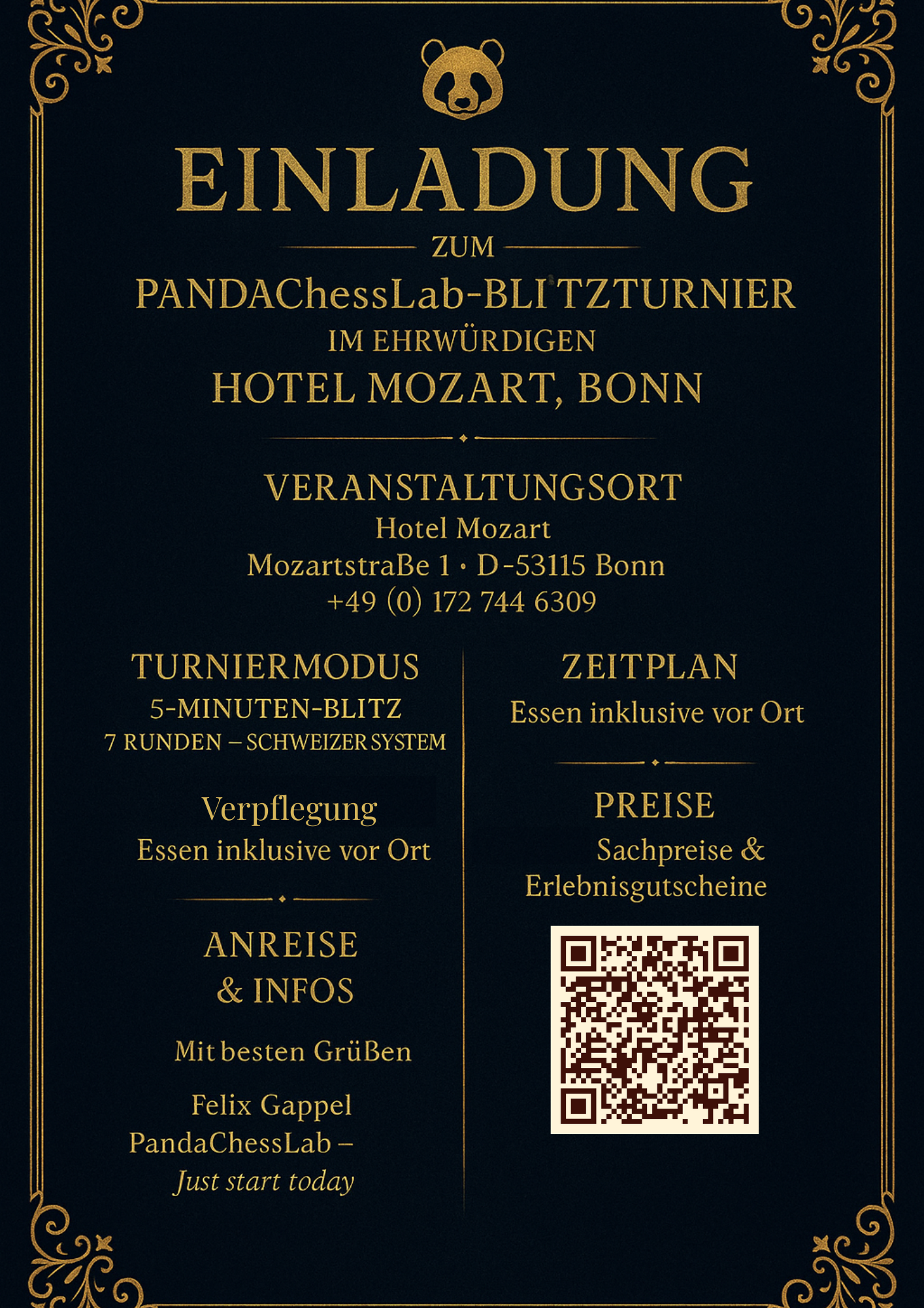 Familienturnierticket – Hotel Mozart in Bonn